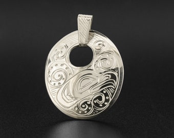 First Nations Native Sterling Octopus Pendant