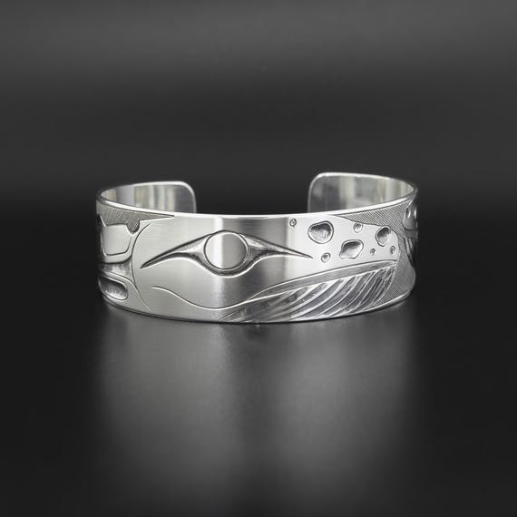 Northwest Coast Native Humpback Whale Cuff Bracelet