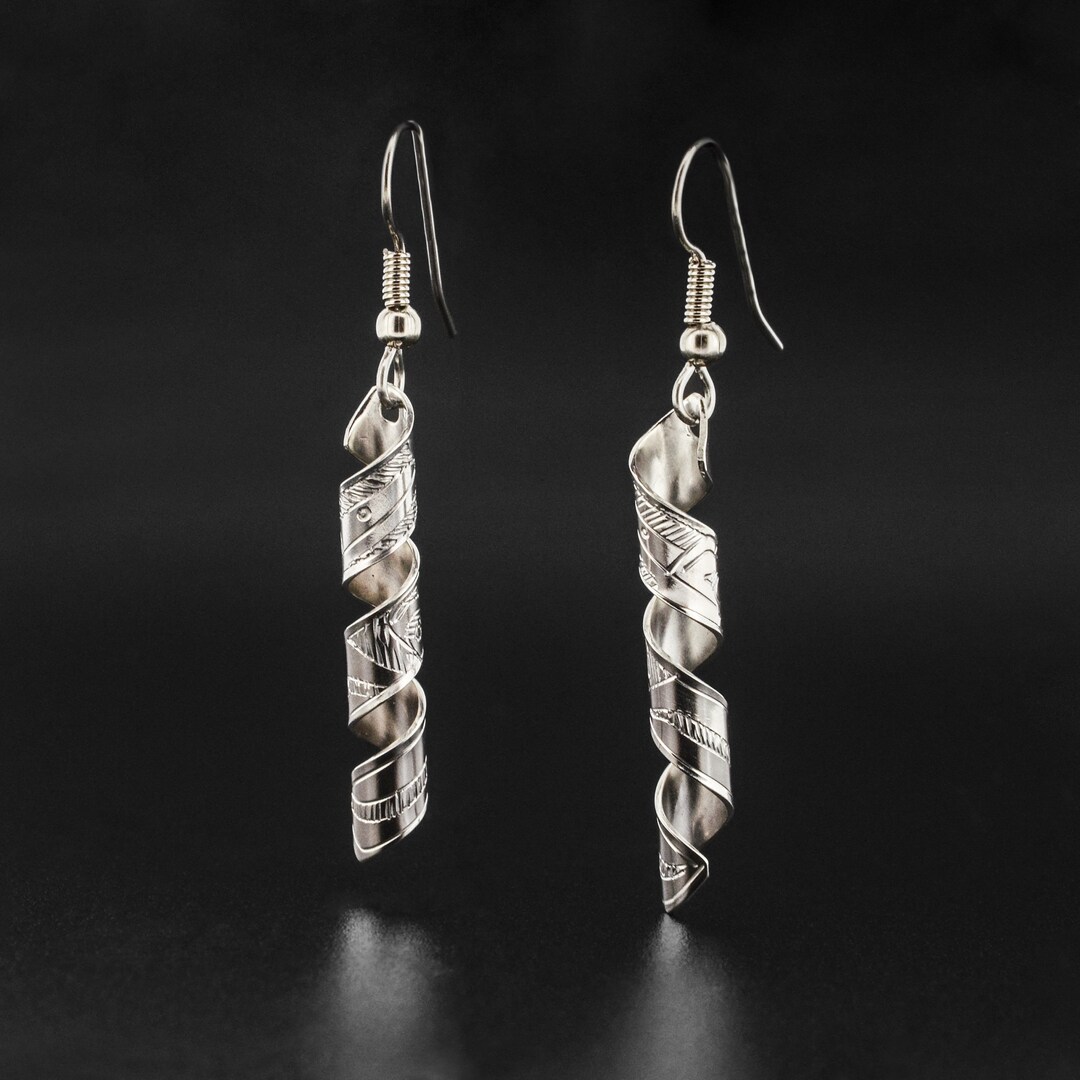 ◆STONEHENgE◆ Silver Earrings SC1059 Vintage Sterling Silver Hoop Dangle Stud Earrings - Etsy