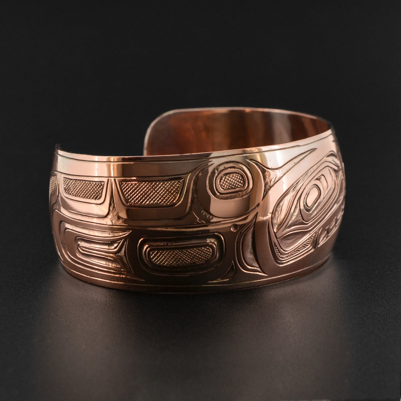 Northwest Coast Copper Killerwhale Orca Cuff Bracelet | Etsy