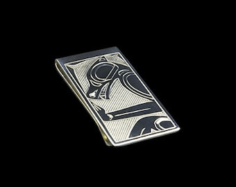 Large Sterling Silver Native Moneyclip / Billfold Northwest Coast Aboriginal Art