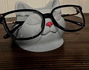 3D Printed Cat Eyeglass Holder | Desk Organizer