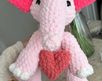 Eleonora Love Elephant Crochet Pattern  *PATTERN ONLY*