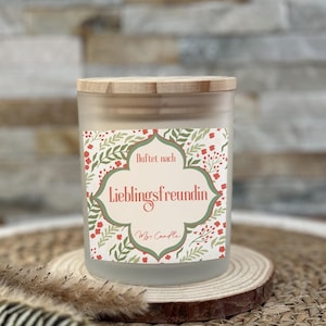 Gift for girlfriend scented candle with saying favorite girlfriend birthday gift for best friend soy wax candle with message