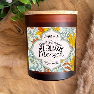 Gift for best friend Scented candle with saying Gift for mother Candle in a glass Gift with message Favorite person Gift idea