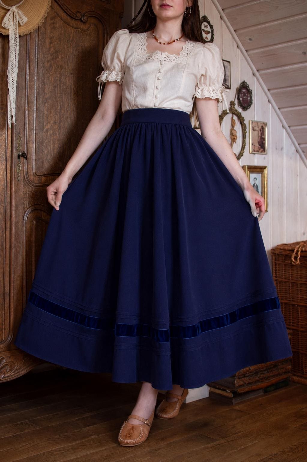 Blue Amish Dress