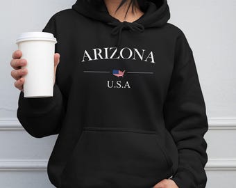 Arizona Unisex Pullover Hoodie, Custom State Arizona AZ State Sweatshirt Hoodie Gift, Desert T-Shirt, The Grand Canyon State Hoodie GIft
