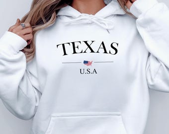 Texas Hoodie, Vintage Texas Unisex Hoodies, Texas Established 1845 Hoodie, Texas State Hooded Sweatshirt, Trendy Texas Hoodie, Texas Gift