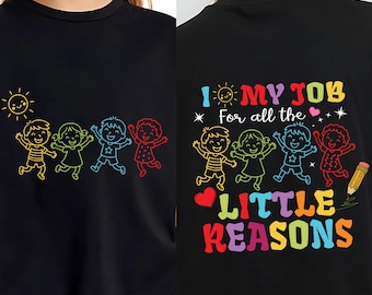 Teacher Sublimation Design, I Love My Job PNG | Kids Clipart SVG, Preschool Daycare Digital Download