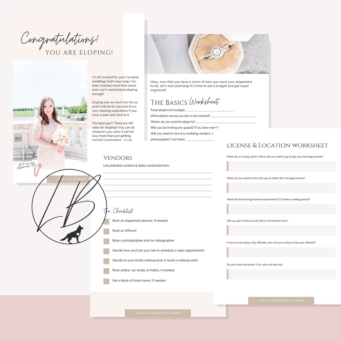 Elopement Checklist Printable Elopement Checklist Printable