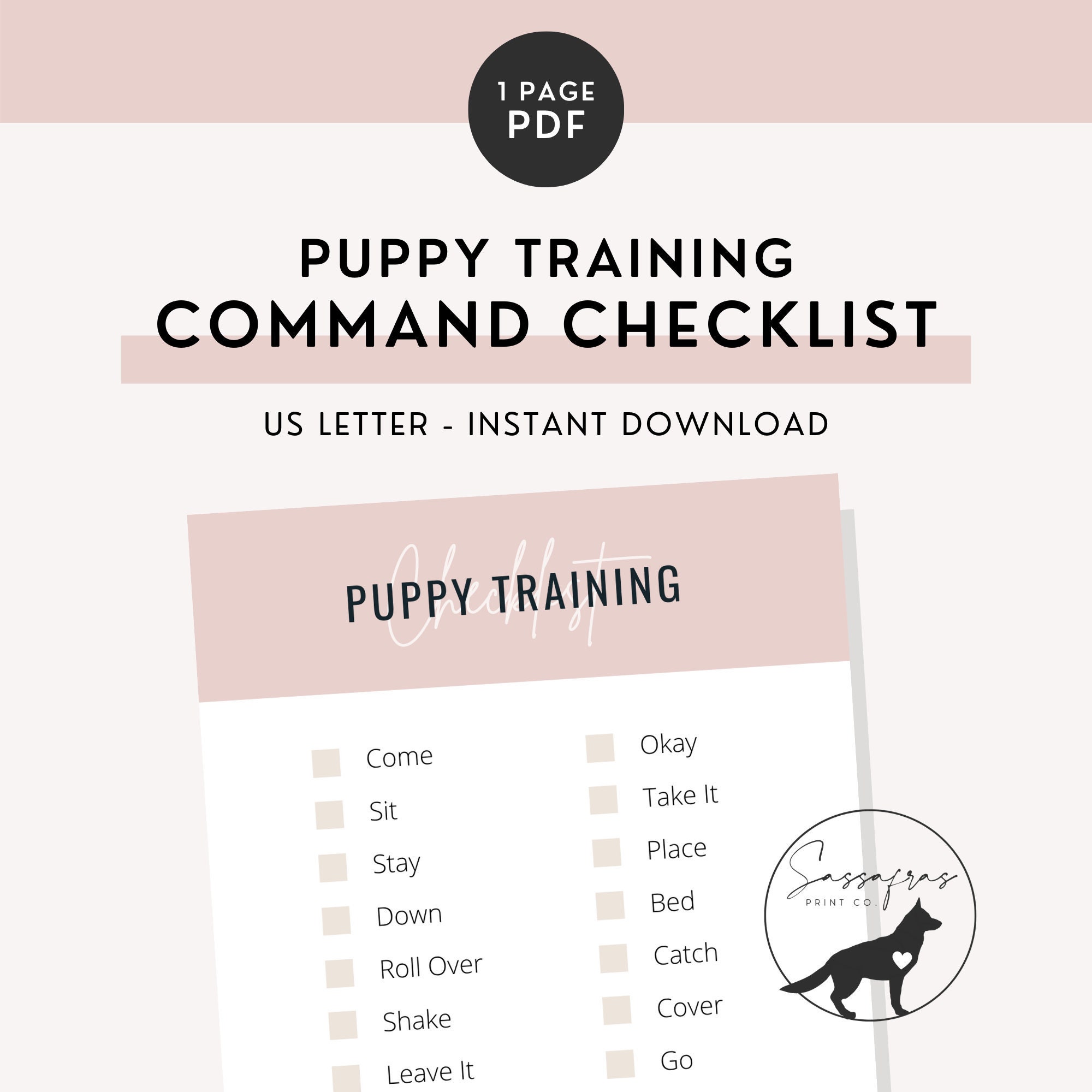 puppy-training-command-checklist-instant-download-minimal-etsy-nederland