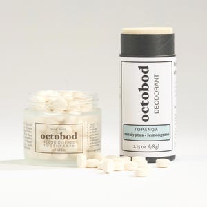 Zero Waste Zahnpasta-Set - Fluoridfreie Zahnpasta-Tabletten & natürliches Deo (kein Natron, Aluminium)