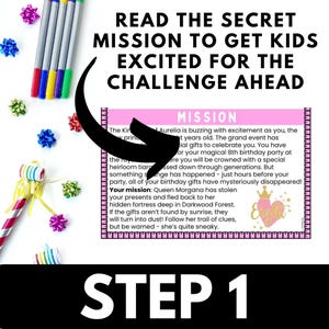 Girls 8th Birthday Scavenger Hunt for Kids, Indoor Printable Game