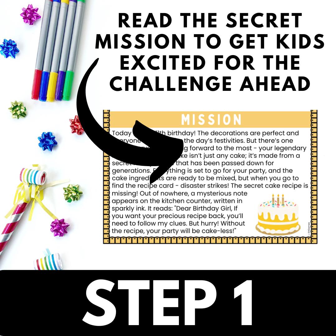 Girls 11th Birthday Scavenger Hunt for Kids, Indoor Printable Game ...