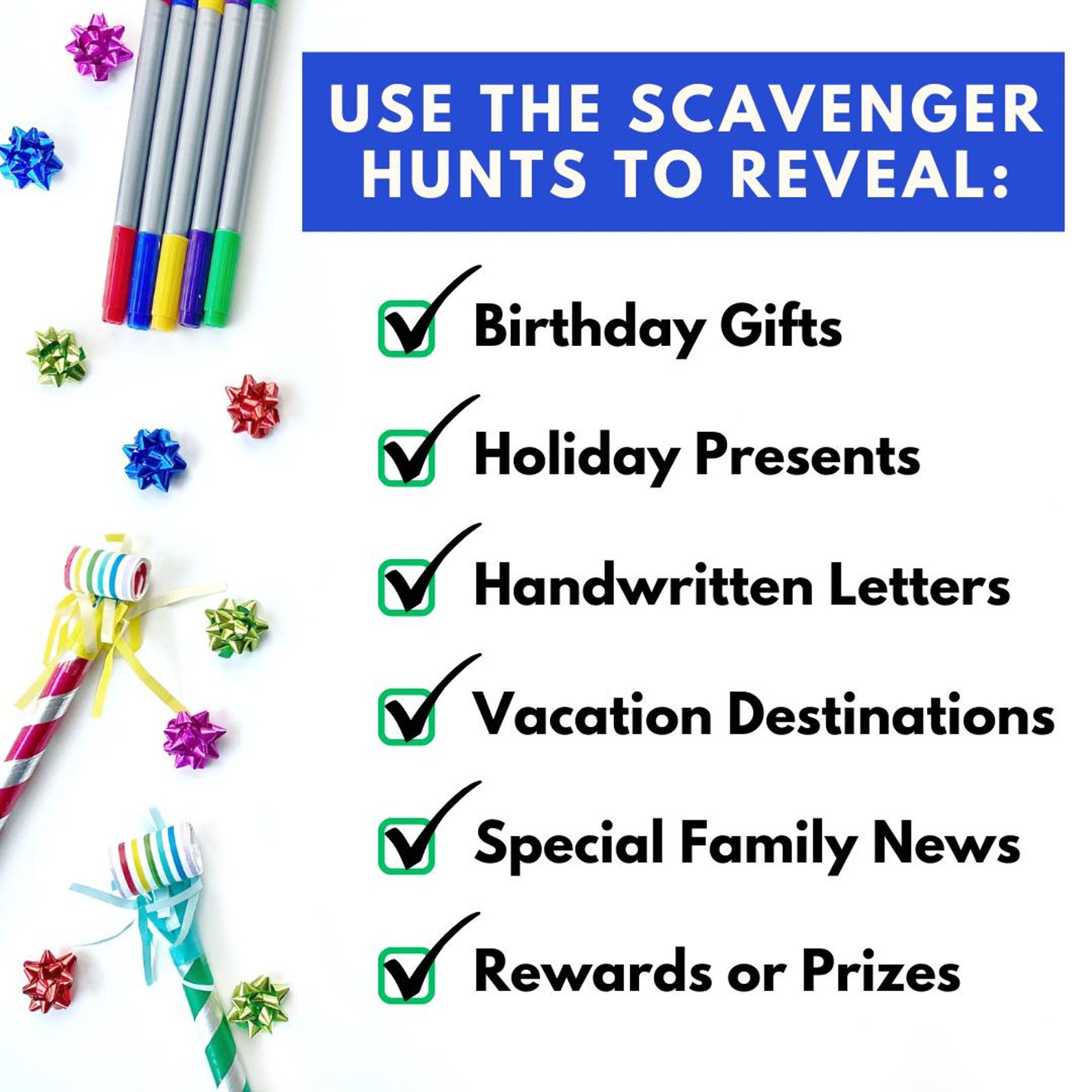 Girls 11th Birthday Scavenger Hunt for Kids, Indoor Printable Game ...