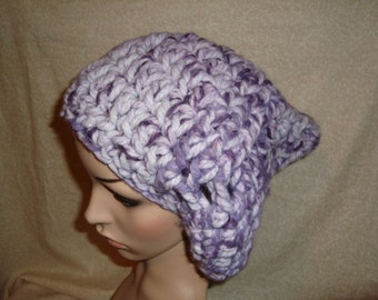 Crochet Purple Winter Hat