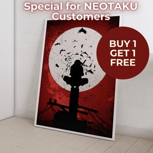 Anime Poster Print | Buy 1 Get 1 Free (Poster) | Minimalist Aesthetic Japanese Gift for Anime Fan – Anime Wall Print