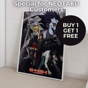 Anime Poster Druck | 1 kaufen und 1 gratis erhalten (Poster) | Minimalistisches ästhetisches japanisches Geschenk für Anime Fan - Anime Wanddruck