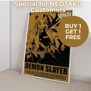 Anime Poster Print | Buy 1 Get 1 Free (Poster) | Minimalist Aesthetic Japanese Gift for Anime Fan – Anime Wall Print