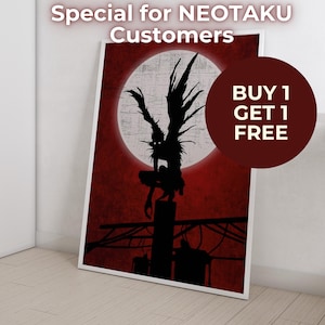 Anime Poster Druck | 1 kaufen und 1 gratis erhalten (Poster) | Minimalistisches ästhetisches japanisches Geschenk für Anime Fan - Anime Wanddruck