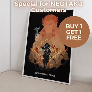 Anime Poster Print | Buy 1 Get 1 Free (Poster) | Minimalist Aesthetic Japanese Gift for Anime Fan – Anime Wall Print