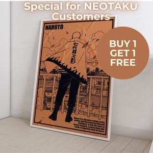 Anime Poster Print | Buy 1 Get 1 Free (Poster) | Minimalist Aesthetic Japanese Gift for Anime Fan – Anime Wall Print