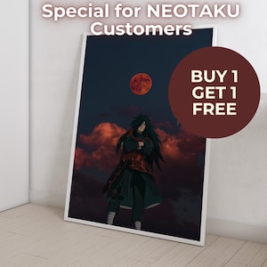 Anime Poster Print | Buy 1 Get 1 Free (Poster) | Minimalist Aesthetic Japanese Gift for Anime Fan – Anime Wall Print