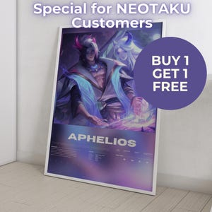 League of Legends Aphelios Poster | Buy 1 Get 1 Free (Poster) | League of Legends custom poster – League of Legends Gift - Gaming Room Decor