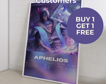 League of Legends Aphelios Poster | Buy 1 Get 1 Free (Poster) | League of Legends custom poster – League of Legends Gift - Gaming Room Decor