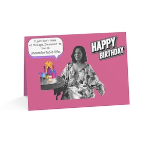 White Lotus Birthday Card: Victoria Ratliff Handmade Greeting Card