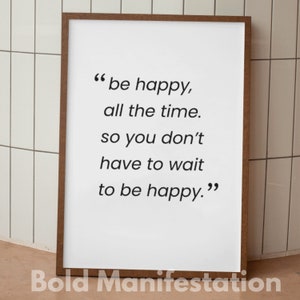 Manifestation Wall Art Motivational Printable Print Office decor for women Living room decor Digital Wall Quotes Motivational Wall Art