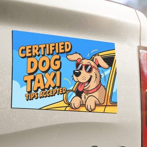 Funny Dog Car Magnet - Funny Gen Z Car Magnet for Dog Lovers, Cute Pet Humor Gift, Dog Bumper Sticker, Pet Merch, Meme Magnet, Pet Gifts