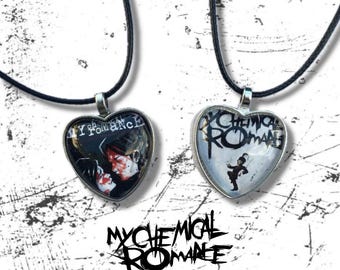 My Chemical Romance heart pendant necklace gift
