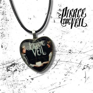 Pierce the Veil heart pendant necklace gift