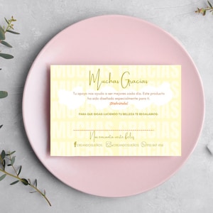 Small business thank you card template, thank you card for your purchase, editable in canva