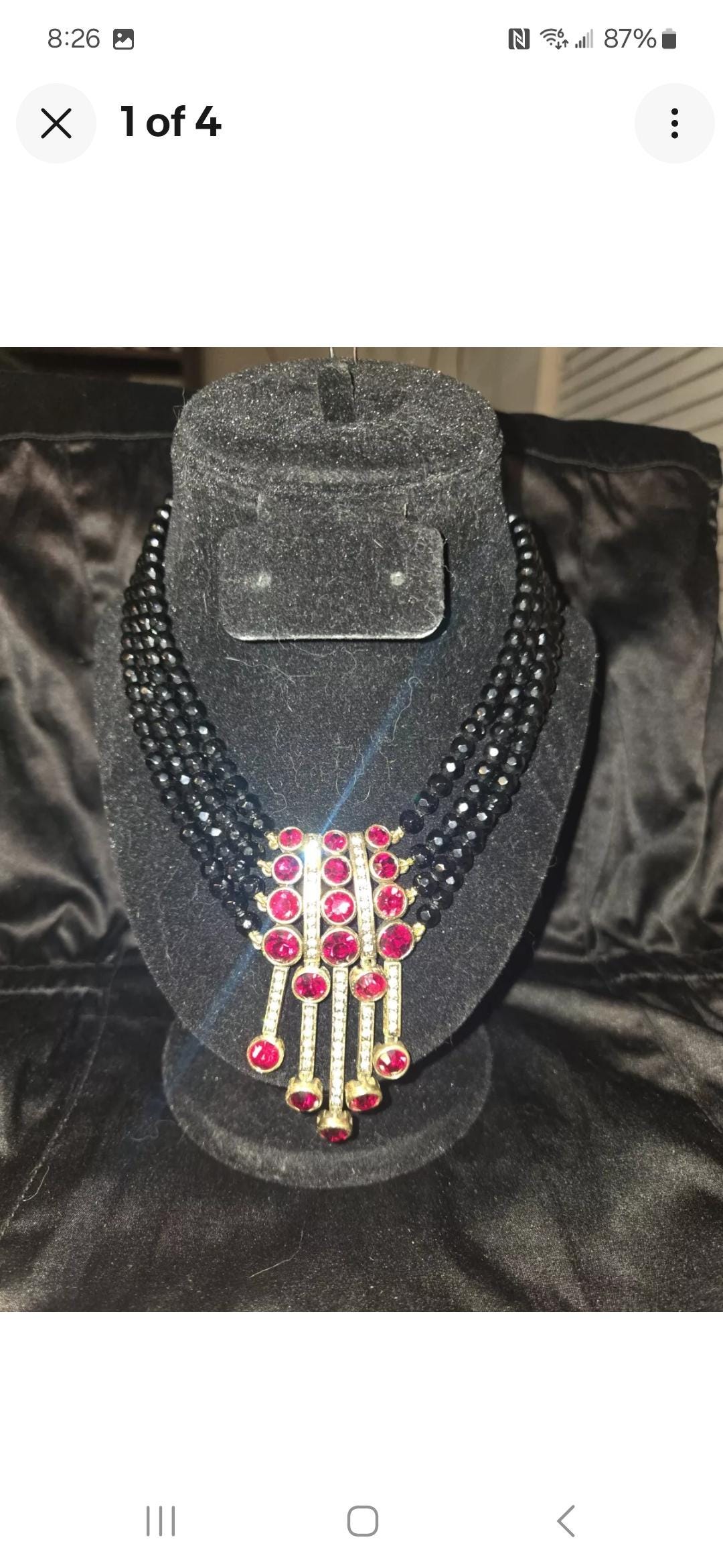 Collier Pendentif Goutte Heidi Daus Cristal Swarovski Bleu - Longueur 19 Pouces - Neuf Dans Boîte