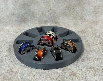 Portabobinas gris oscuro estilo U para máquinas de coser industriales Juki Cobra Cowboy Adler Artisan Seiko Pfaff Brother