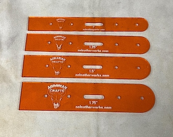 Belt and collars acrylic template set with free shipping