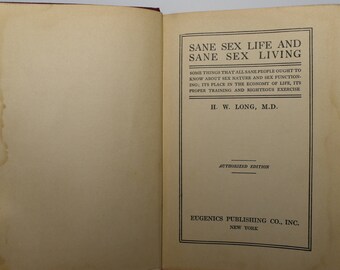 Vintage Sane Sex Life And Sane Sex Living FREE SHIPPING