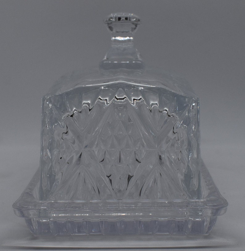 Vintage Shannon Crystal Glass Butter Dish FREE SHIPPING Etsy