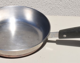 Revere Stainless 7 Inch Fry Pan with Copper Bottom Pre 1968 FREE SHIPPING