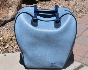 Vintage Brunswick Light Blue and Blue Trim Bowling Bag FREE SHIPPING