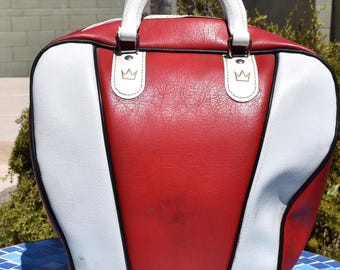 ◆EMIS◆ VINTAGE SQUARE BOWLING BAGRED m1037_1428600 VINTAGE SQUARE BOWLING BAG-BLACK - EMIS