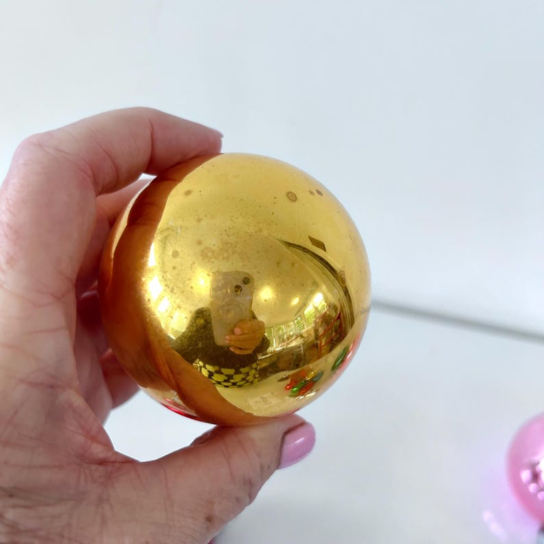 Vintage Christmas Glass Ball Ornaments and Tree Topper Set to Make a