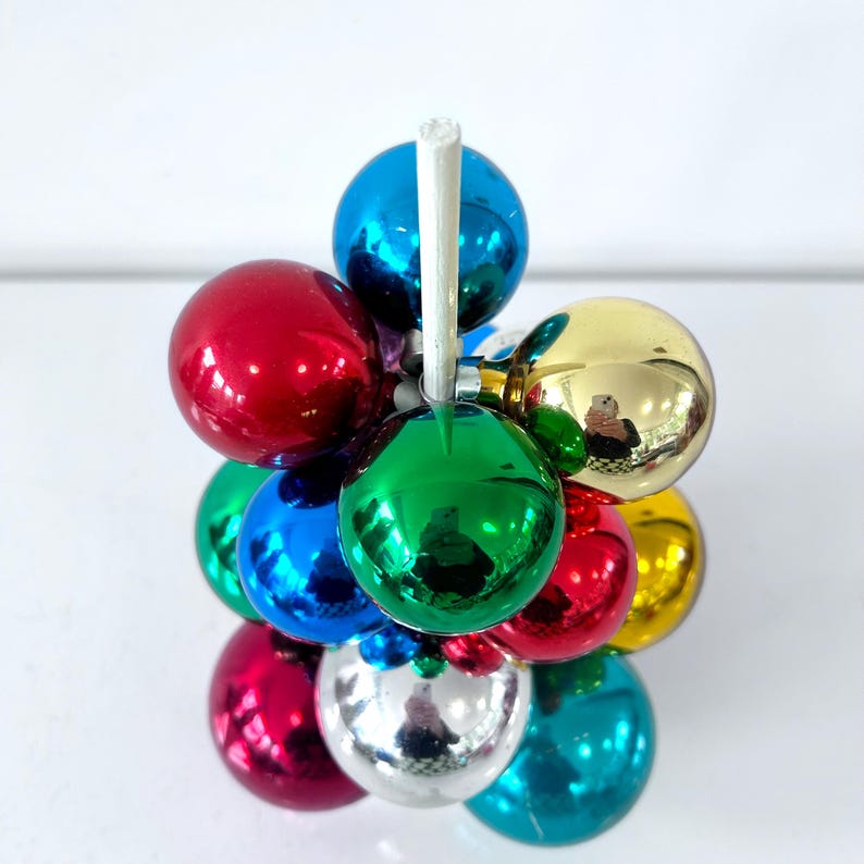 Vintage Christmas Glass Ball Ornaments and Tree Topper Set to Make a