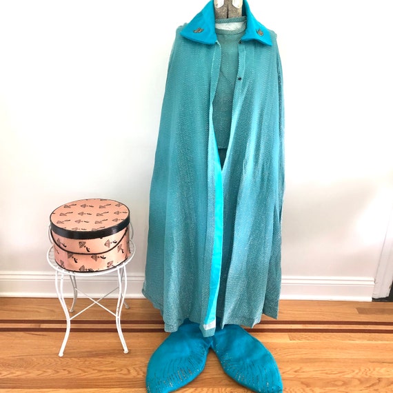 Vintage mermaid costume 3 pieces body with fins t… - image 2