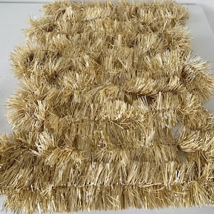 Vintage Gold Tinsel Garland: 5 Yard Christmas Decoration