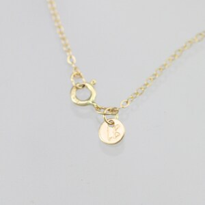 Diamond Drop Necklace 3mm in 14K Yellow Gold image 7