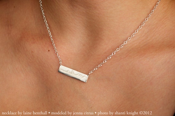 Louisville Skyline Necklace in Sterling Silver (Made to Order)