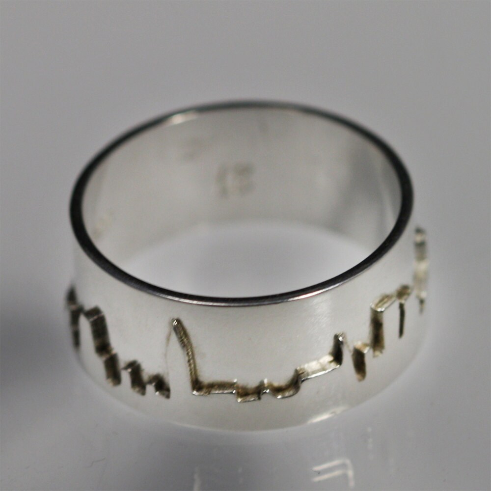 New York City Skyline Ring Sterling Silver made to Order - Etsy